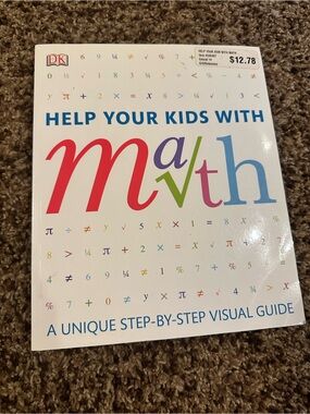DK Help Your Kids With Math - White Cover with Multicolor Lettering